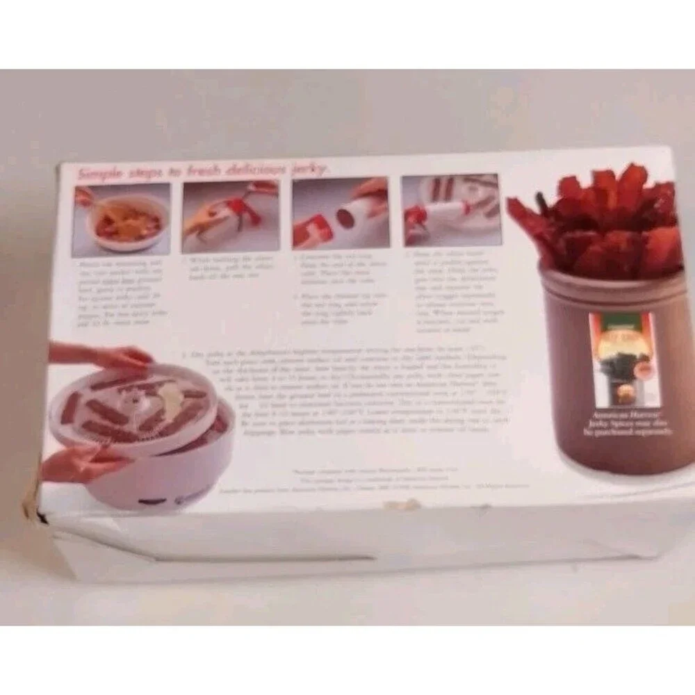 Vintage American Harvest Jerky Works Kit SEALED New Old Stock Nesco BJW-1 Gun